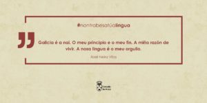 Arzúa conmemora as Letras Galegas coa promoción da campaña “Non trabes a túa lingua”
