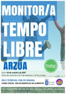 Curso de Monitor/a de Tempo Libre en Arzúa